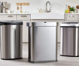 Space-Saving Trash Cans